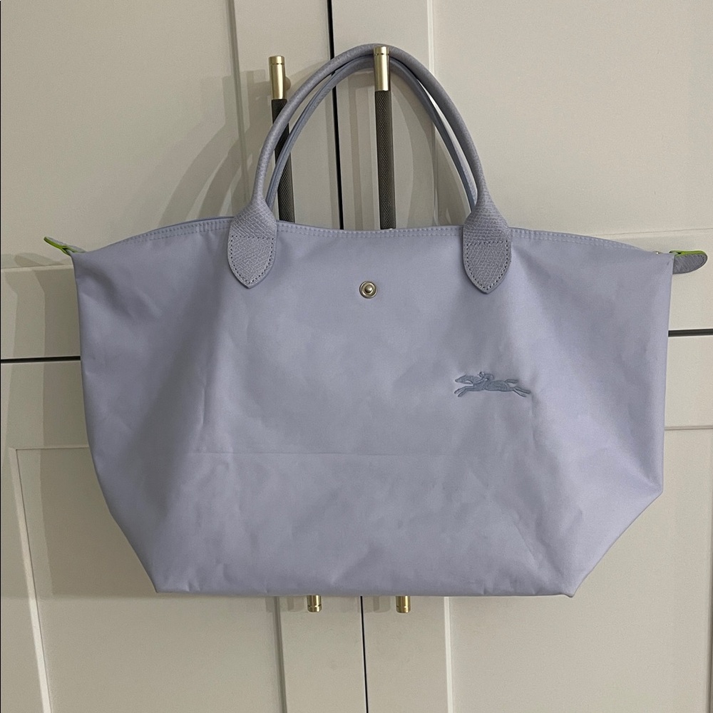 Longchamp Le Pliage Lavender/ baby blue Tote Bag, Large - Picture 10 of 15